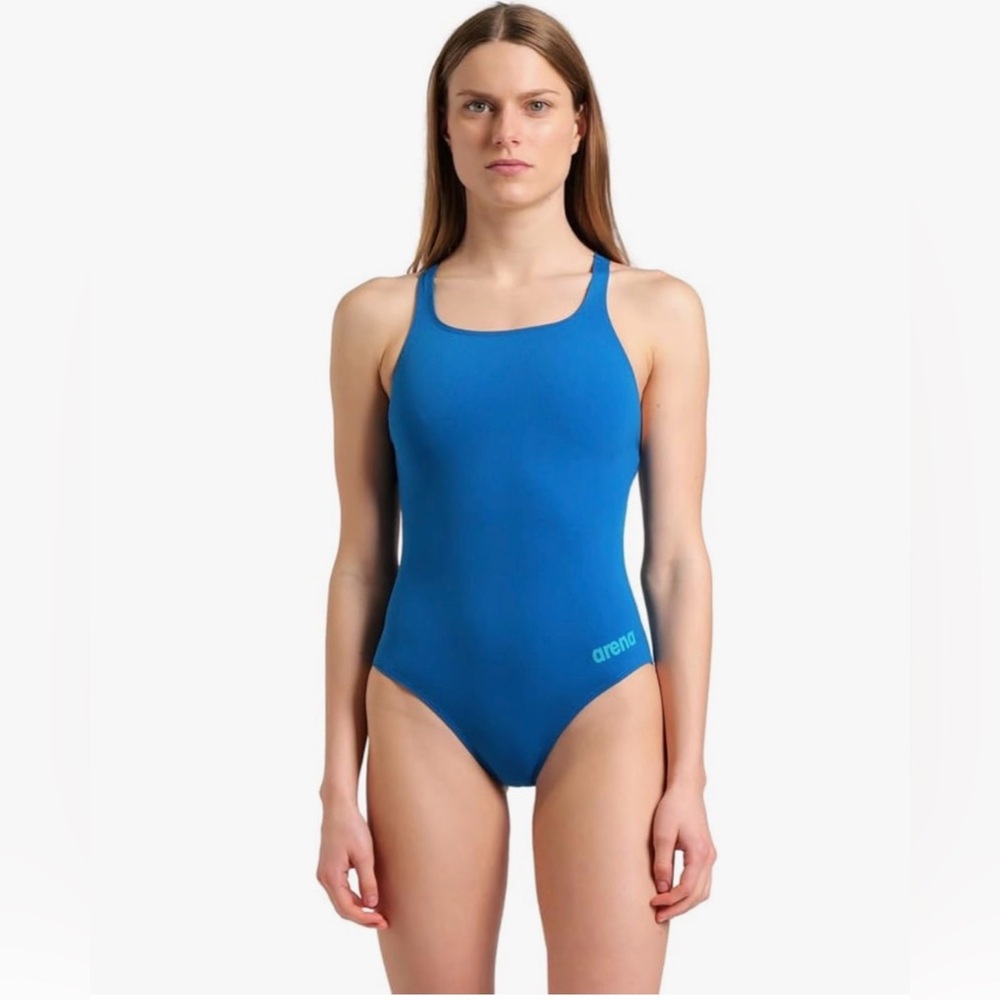 Arena junior Solid Team Swimsuit Swim Pro Back MaxLife Open Back Bathing Suit
